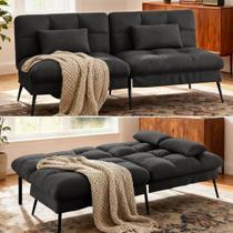 Sofá-Cama Futon Conversível COMHOMA 183 cm Preto Sofá-Cama Futon Conversível COMHOMA 183 cm Preto