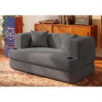 Sofá Cama Hali. 1,88m Xpand Tech Tecido Bouclê Cama inBox Sofá Cama Hali. 1,88m Xpand Tech Tecido Bouclê Cama inBox