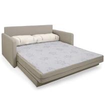 Sofá Cama Herval Versátil Queen 1,76M - Linho cinza