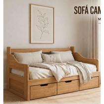 Sofa Cama Jaquirana 03 Gavetas 1,90 X 80/1,40 Aberto - Madeira Macica - Moveis De Gramado Sofa Cama Jaquirana 03 Gavetas 1,90 X 80/1,40 Aberto - Madeira Macica - Moveis De Gramado
