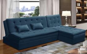 Sofá Cama King 5 Lugares 2,70 Amélia Suede