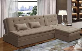 Sofá Cama King 5 Lugares 2,70 Amélia Suede
