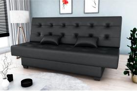Sofá Cama Laila Corano Preto F281 - Matrix