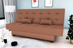 Sofá Cama Laila Veludo Ferrugem E435 - Matrix Sofá Cama Laila Veludo Ferrugem E435 - Matrix