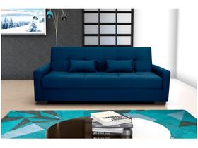 Sofá Cama Lavínia 3 Lugares 203cm Azul Matrix