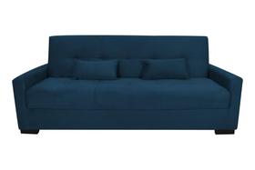 Sofá Cama Lavínia 3 Lugares Suede Azul Matrix