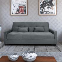 Sofa Cama Lavinia Matrix 3 Lugares Cinza