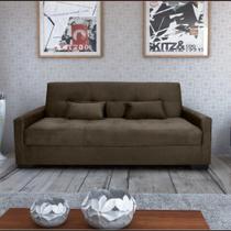 Sofa Cama Lavinia Matrix 3 Lugares Marrom