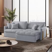 Sofá Cama Lisboa Retrátil e Reclinável 260cm Braço 10cm Meu Sofá Online Sofá Cama Lisboa Retrátil e Reclinável 260cm Braço 10cm Meu Sofá Online