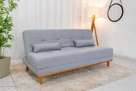 Sofá cama madrid 1,80m molas bonnel linho cinza 2275