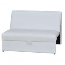 Sofá Cama Malu Branco material sintético Sofá Cama Malu Branco material sintético