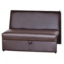 Sofá Cama Malu Marrom material sintético