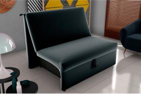 Sofá Cama Malu Veludo Preto E451 - Matrix Sofá Cama Malu Veludo Preto E451 - Matrix
