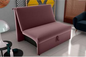 Sofá Cama Malu Veludo Rose E431 - Matrix