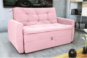 Sofá Cama Meg Turkey Rosa F447 - Matrix