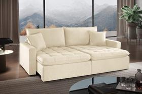 Sofá Cama Milão 2,70 C/ Módulos de 1,20 e Braço de 15 Fabri Decor