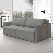 Sofá Cama Mônaco Cinza Escuro Retrátil 184 Cm