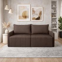 Sofá Cama Montana Retrátil e Reclinável 3 lugares 2,50m em Linho Sofatec