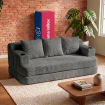 Sofá Cama Nami. 1,88m Xpand Tech Tecido Velourê Cama inBox Sofá Cama Nami. 1,88m Xpand Tech Tecido Velourê Cama inBox