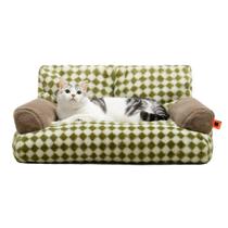 Sofá-cama para animais de estimação MEWOOFUN para cães e gatos de até 11 kg (verde)