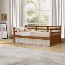 Sofá Cama para Copa Solteiro Madeira Maciça Enjoy Mona Mais Nicho Vintage Retrô Reforçada Castanho Sofá Cama para Copa Solteiro Madeira Maciça Enjoy Mona Mais Nicho Vintage Retrô Reforçada Castanho