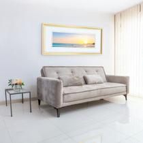 Sofá Cama para Sala de Estar 3 Lugares 206 Cm