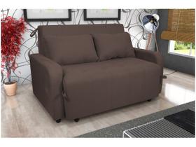 Sofá Cama Para Sala De Estar Amora New Suede - Marrom Marrom