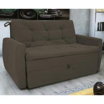 Sofá Cama para Sala de Estar Dingle Suede Cappuccino Sofá Cama para Sala de Estar Dingle Suede Cappuccino