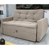 Sofá Cama para Sala de Estar Hiro Veludo Turkey Cappuccino Sofá Cama para Sala de Estar Hiro Veludo Turkey Cappuccino