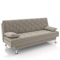 Sofá Cama para Sala de Estar Quarto 193cm Bela M22 Suede Bege - Mpozenato Sofá Cama para Sala de Estar Quarto 193cm Bela M22 Suede Bege - Mpozenato