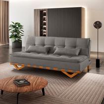 Sofá Cama para Sala de Estar Ref 42 - 2501-b Capri Cinza Sofá Cama para Sala de Estar Ref 42 - 2501-b Capri Cinza