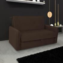 Sofá Cama para Sala de Estar Zaia com Baú Suede Matrix - Ci