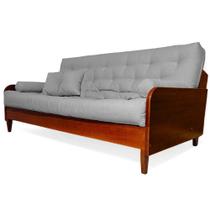 Sofá Cama Paris II Acquablock em Madeira Maciça Imbuia