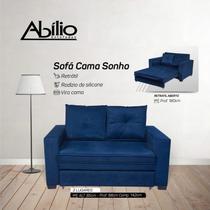 Sofá Cama Pávia Sonho Azul Abílio