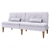 Sofá Cama Pietra Sala Quarto Decorativo Matrix Bege