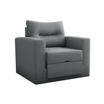 Sofá Cama Poltrona 1 Lugar Mx48 Marissol Suede Cinza - Loja Sheep Sofá Cama Poltrona 1 Lugar Mx48 Marissol Suede Cinza - Loja Sheep