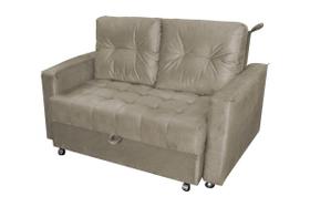 Sofá Cama Reclinável 2 Lugares 140cm Drika Capuccino Matrix Sofá Cama Reclinável 2 Lugares 140cm Drika Capuccino Matrix