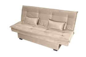 Sofá Cama Reclinável 2 Lugares 180cm Esmeralda Bege Matrix Sofá Cama Reclinável 2 Lugares 180cm Esmeralda Bege Matrix