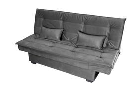 Sofá Cama Reclinável 2 Lugares 180cm Esmeralda Cinza Matrix Sofá Cama Reclinável 2 Lugares 180cm Esmeralda Cinza Matrix