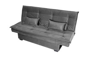 Sofá Cama Reclinável 2 Lugares 180cm Esmeralda Cinza Matrix