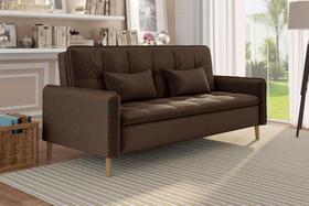 Sofá Cama Reclinável 2 Lugares 206cm Donna Marrom Matrix