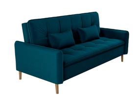 Sofá Cama Reclinável 2 Lugares 206cm Donna Petróleo Matrix Sofá Cama Reclinável 2 Lugares 206cm Donna Petróleo Matrix