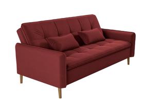 Sofá Cama Reclinável 2 Lugares 206cm Donna Vinho Matrix Sofá Cama Reclinável 2 Lugares 206cm Donna Vinho Matrix