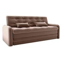 Sofá Cama Reclinável 2 Lugares Madalena Marrom Matrix Sofá Cama Reclinável 2 Lugares Madalena Marrom Matrix