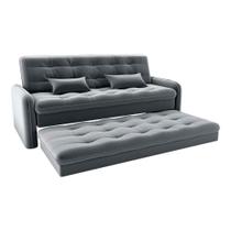 Sofá Cama Reclinável 3 Lugares casal com bicama Auxiliar Madalena Matrix Sofá Cama Reclinável 3 Lugares casal com bicama Auxiliar Madalena Matrix