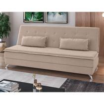 Sofá Cama Reclinável Besthouse Ubatuba Veludo Capuccino Sofá Cama Reclinável Besthouse Ubatuba Veludo Capuccino