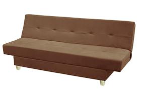 Sofá Cama Reclinável Xangai Veludo Marrom Café Sofá Cama Reclinável Xangai Veludo Marrom Café
