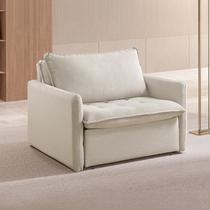 Sofá-Cama Retrátil 1 Lugar Califórnia em Linho Nude Sofá-Cama Retrátil 1 Lugar Califórnia em Linho Nude
