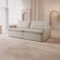 Sofá Cama Retrátil 220 Cm Califórnia Bege Nude