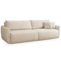 Sofá Cama Retrátil 3 Lugares Para Sala De Estar 250cm Malva F04 Linho Bege - Lyam Decor Sofá Cama Retrátil 3 Lugares Para Sala De Estar 250cm Malva F04 Linho Bege - Lyam Decor